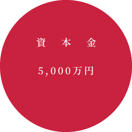 資本金 5000万円