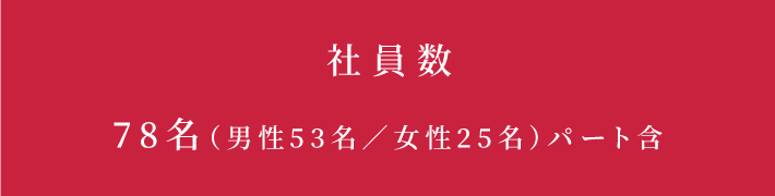 社員数 78名