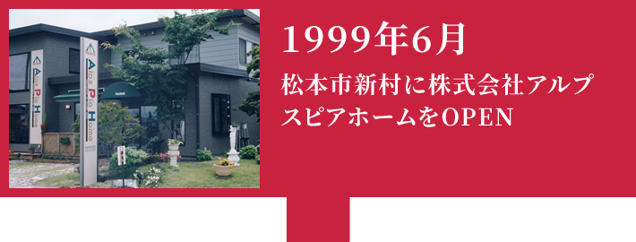 1999年6月 松本市新村に株式会社APH GroupをOPEN