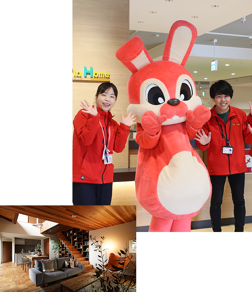 マスコット、従業員＆内観