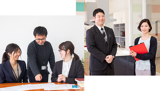 男女打ち合わせ風景